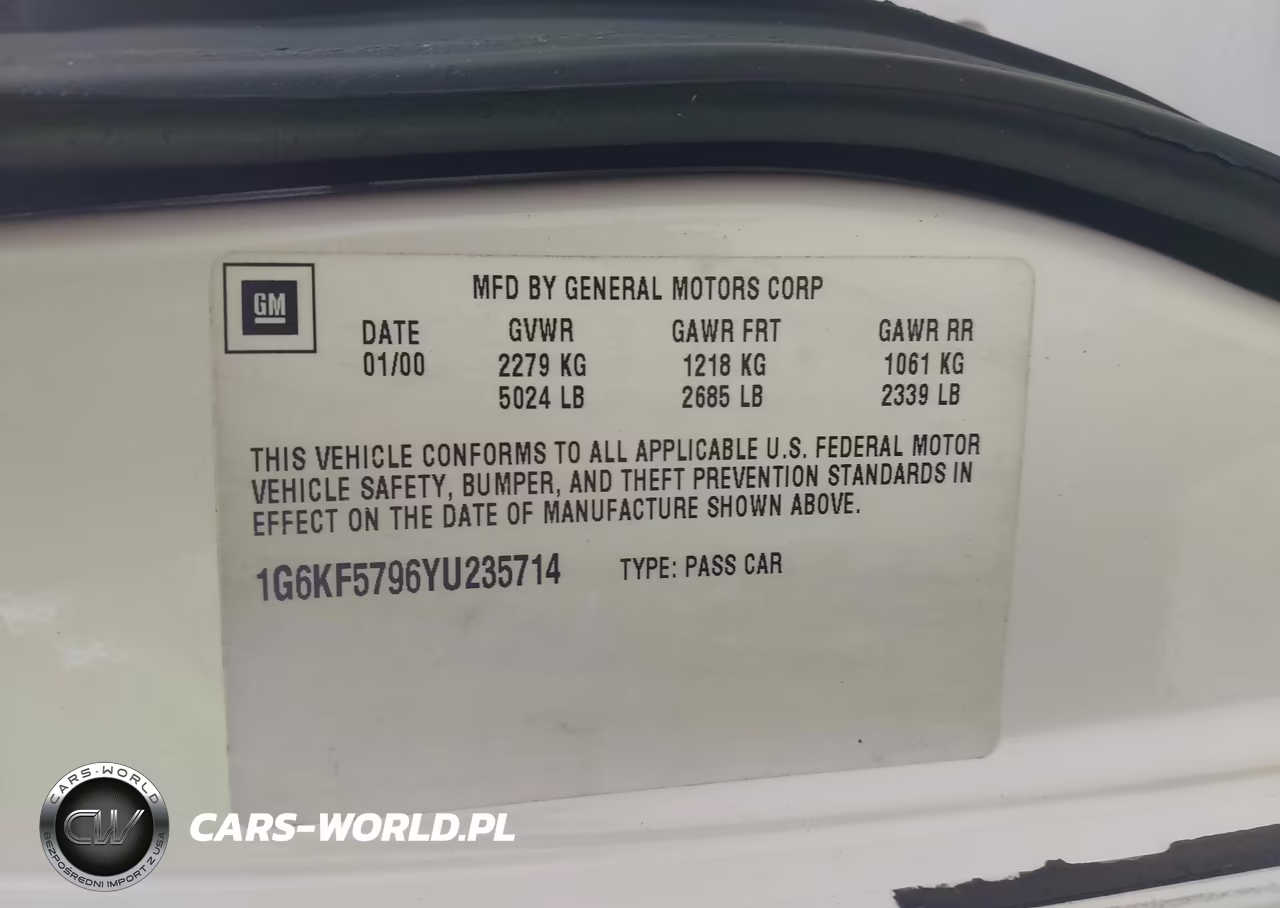 2000 Cadillac Deville Dts VIN:1G6KF5796YU235714 - 9