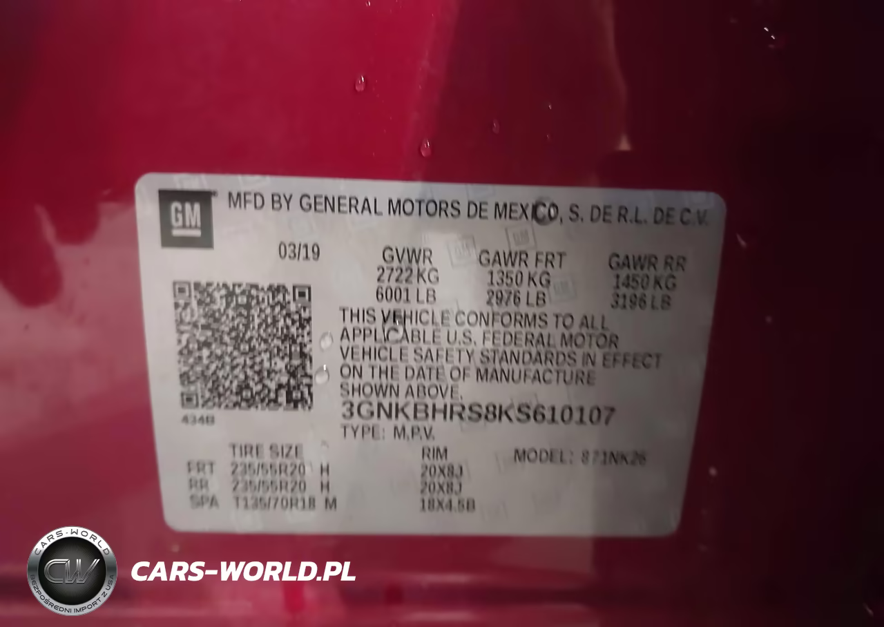 2019 Chevrolet Blazer VIN:3GNKBHRS8KS610107 - 9