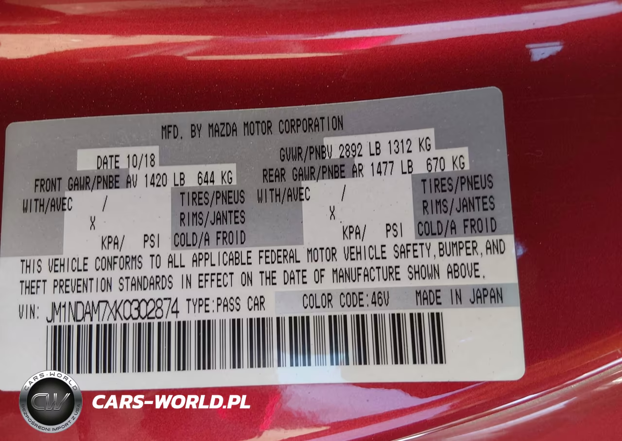 2019 Mazda Mx-5 Miata Rf Grand Touring VIN:JM1NDAM7XK0302874 - 9