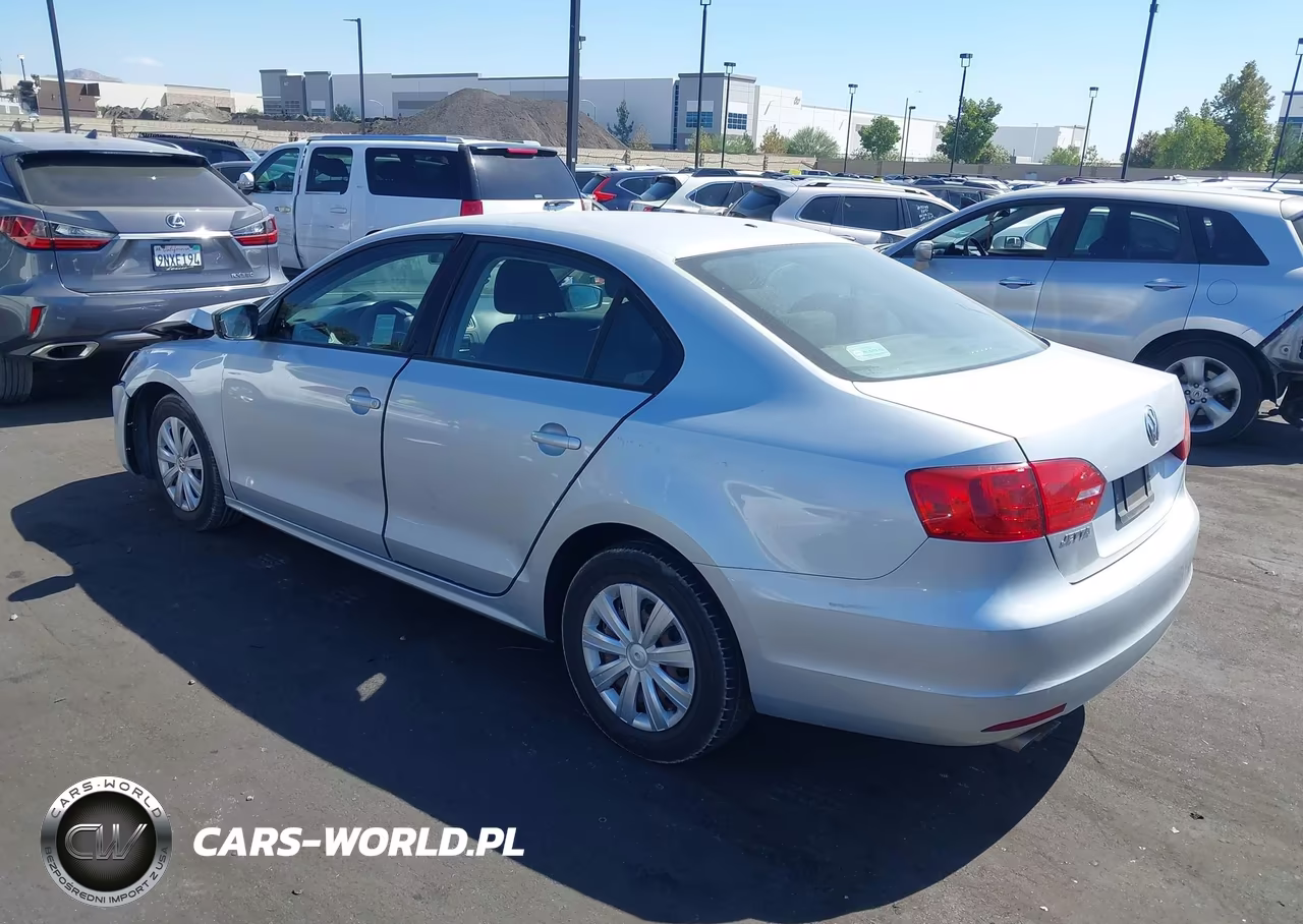 2012 Volkswagen Jetta 2.0L S VIN:3VW2K7AJ8CM308681 - 3