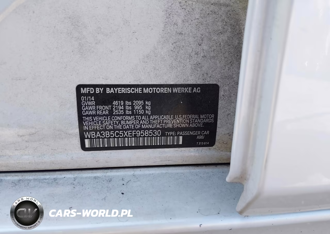 2014 BMW 328I xDrive VIN:WBA3B5C5XEF958530 - 9