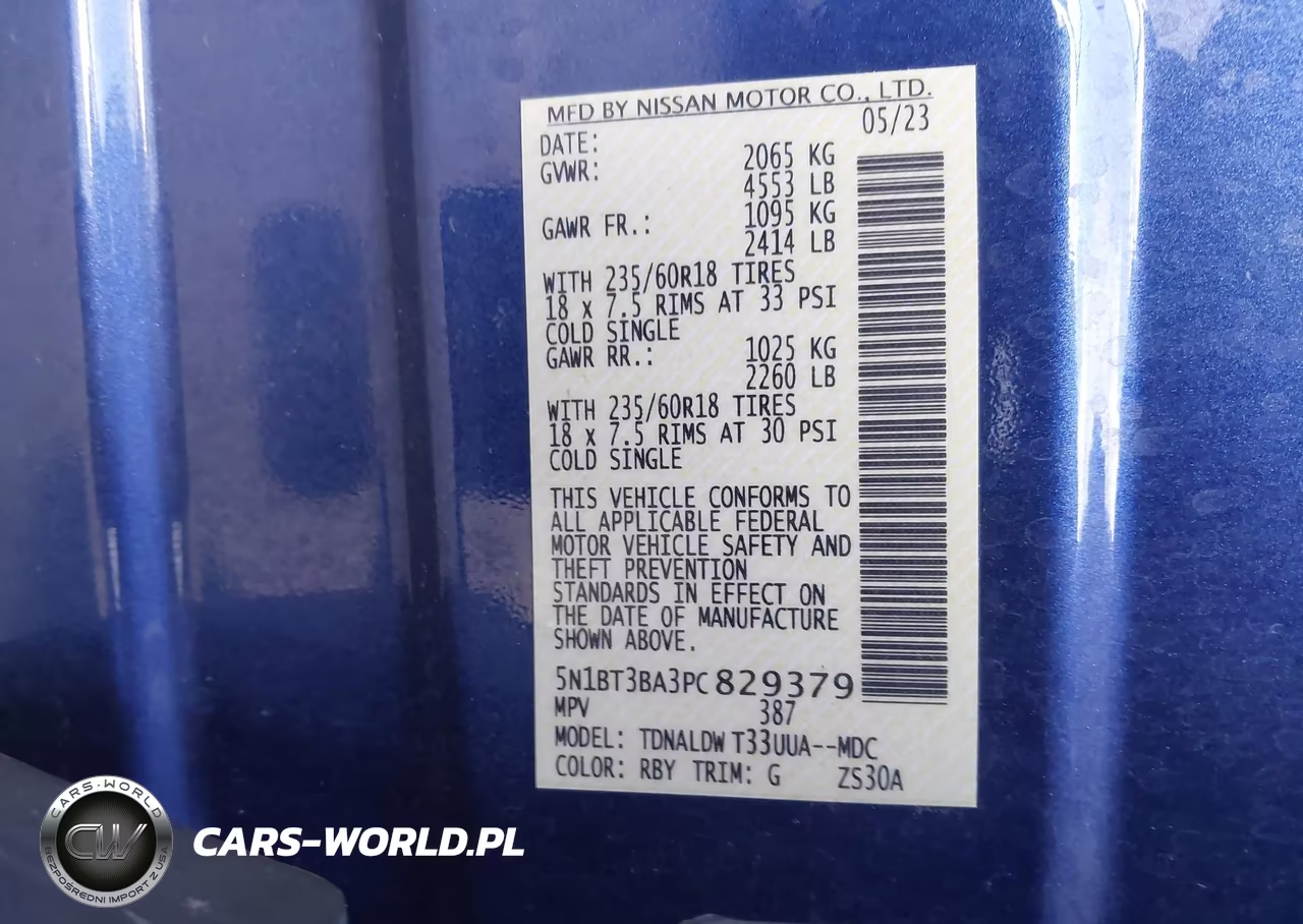 2023 Nissan Rogue Sv Fwd VIN:5N1BT3BA3PC829379 - 9