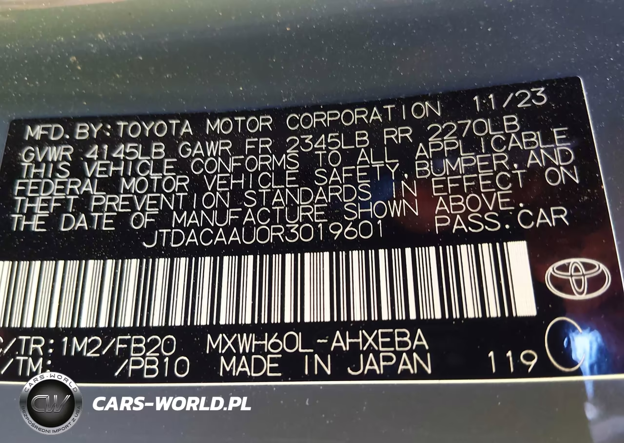 2024 Toyota Prius Le VIN:JTDACAAU0R3019601 - 9