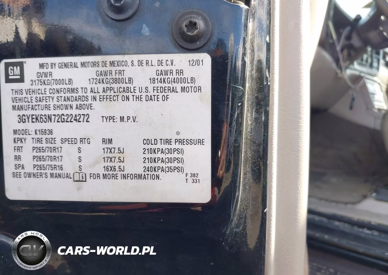 2002 Cadillac Escalade Ext Standard VIN:3GYEK63N72G224272 - 9
