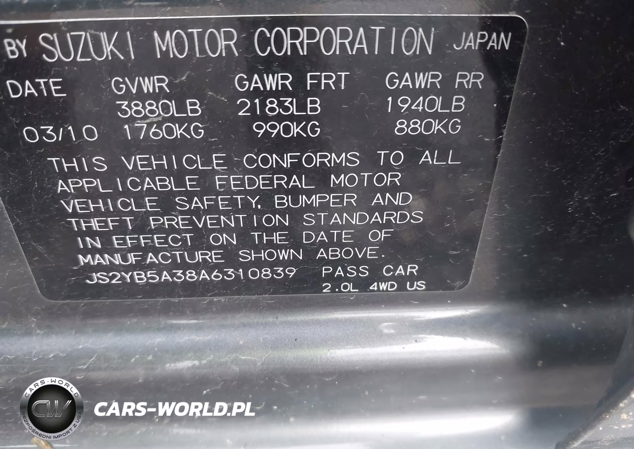 2010 Suzuki Sx4 Technology VIN:JS2YB5A38A6310839 - 9