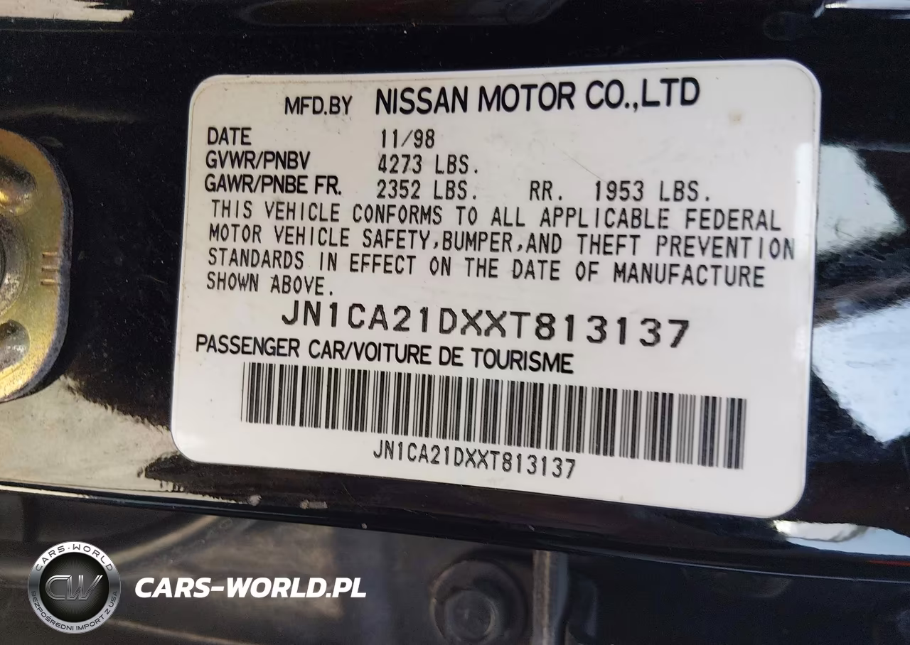 1999 Nissan Maxima Gle-Gxe-Se VIN:JN1CA21DXXT813137 - 12
