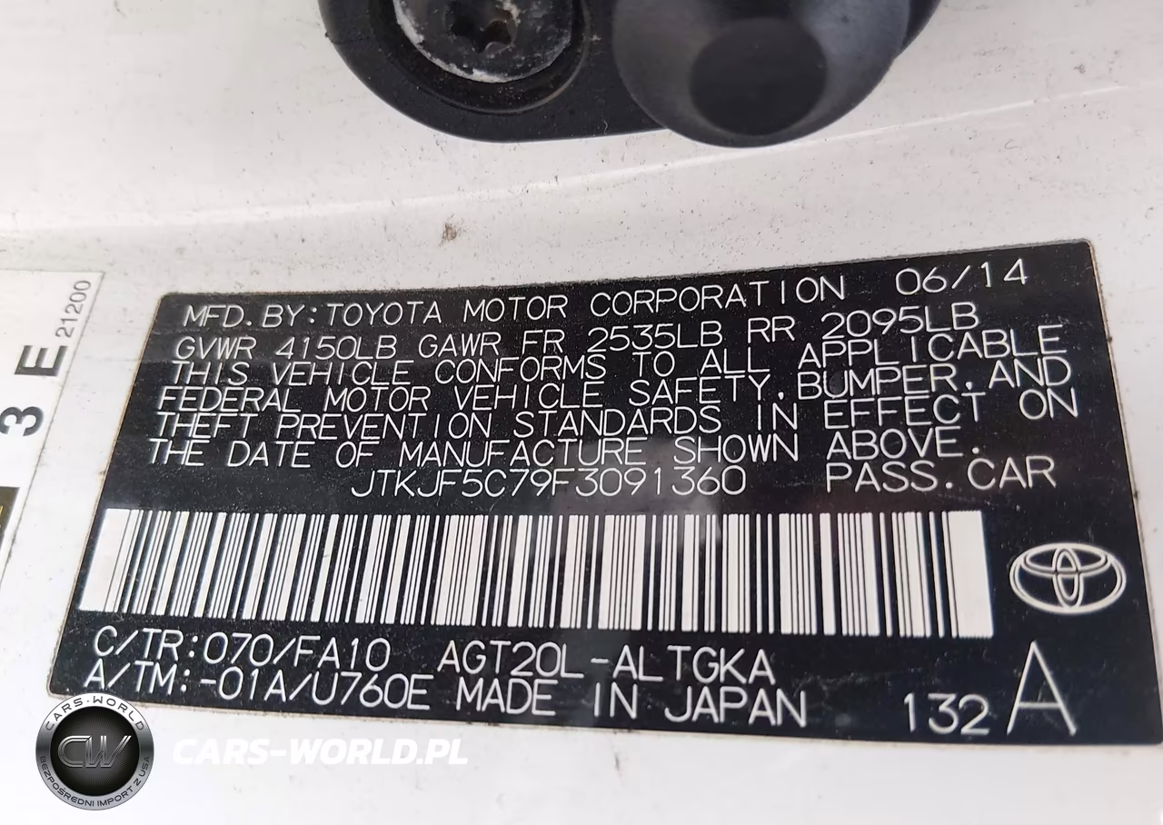 2015 Scion Tc VIN:JTKJF5C79F3091360 - 9