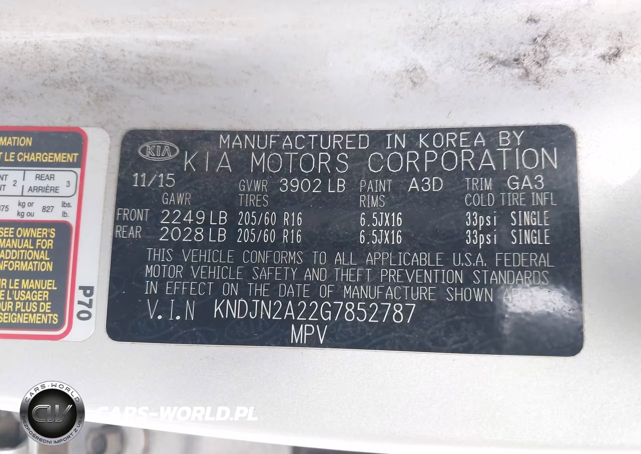 2016 Kia Soul VIN:KNDJN2A22G7852787 - 9