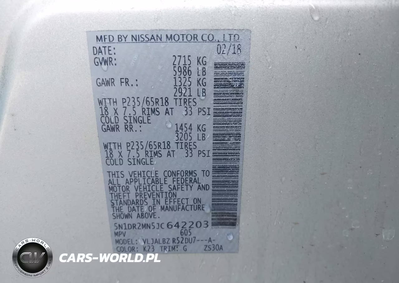 2018 Nissan Pathfinder S VIN:5N1DR2MN5JC642203 - 9