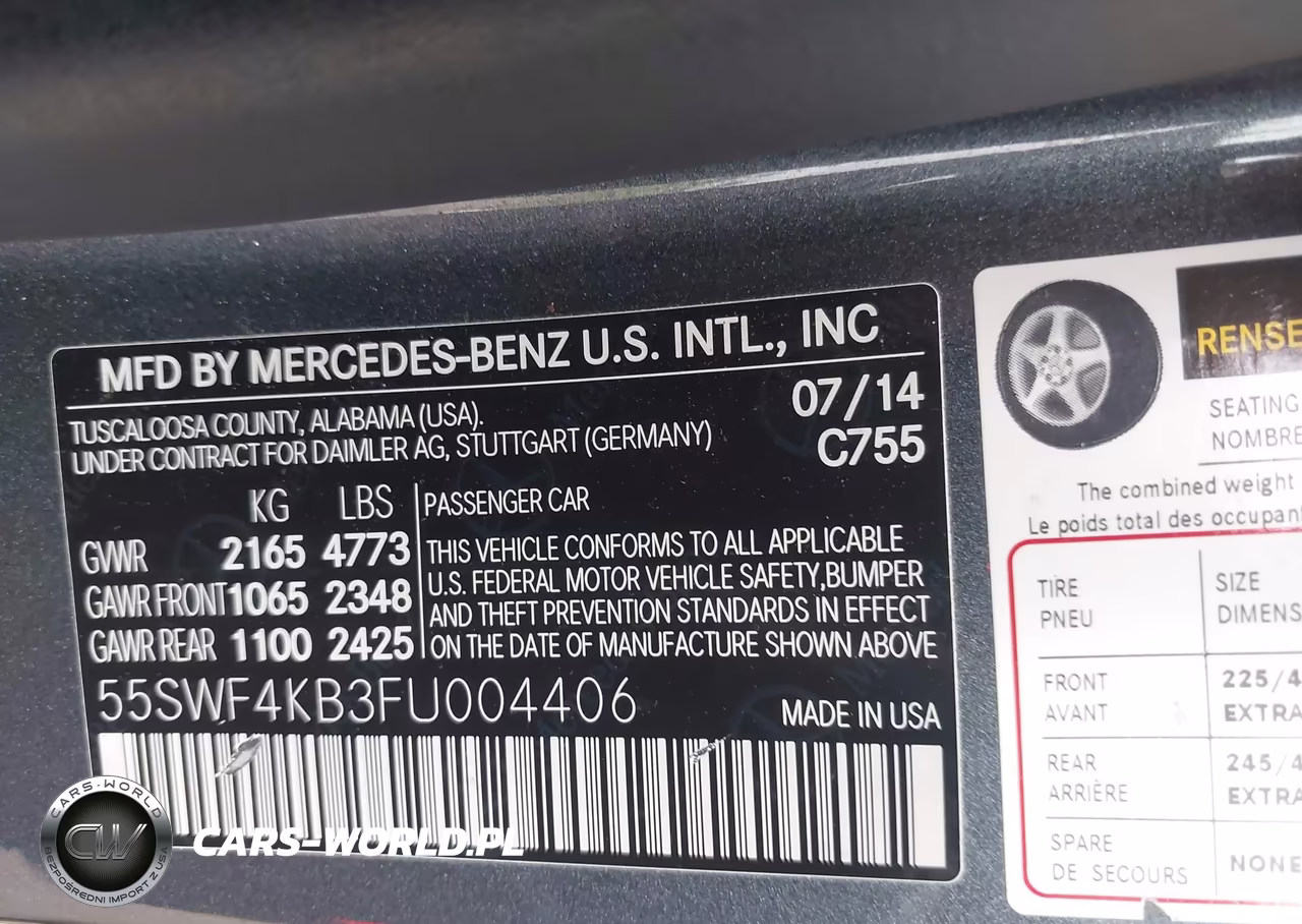 2015 Mercedes-Benz C 300 Sport 4Matic VIN:55SWF4KB3FU004406 - 9