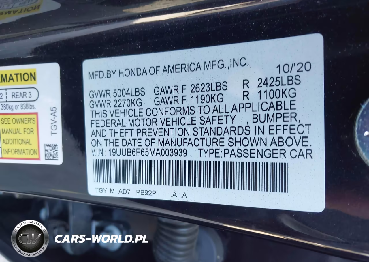 2021 Acura Tlx Advance Package VIN:19UUB6F65MA003939 - 9
