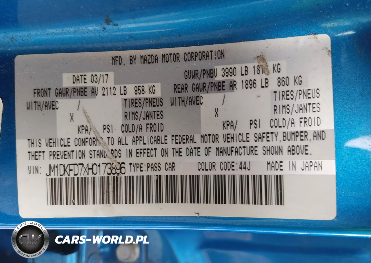 2017 Mazda Cx-3 Grand Touring VIN:JM1DKFD7XH0173896 - 9