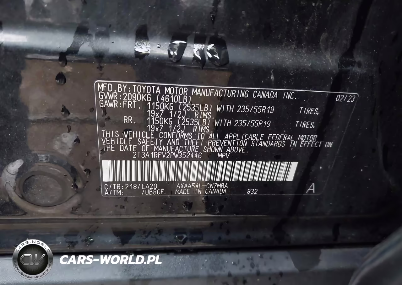 2023 Toyota Rav4 Xle Premium VIN:2T3A1RFV2PW352446 - 9