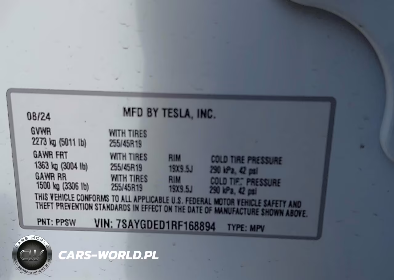 2024 Tesla Model Y Long Range Single Motor Rear-Wheel Drive-Rwd VIN:7SAYGDED1RF168894 - 9