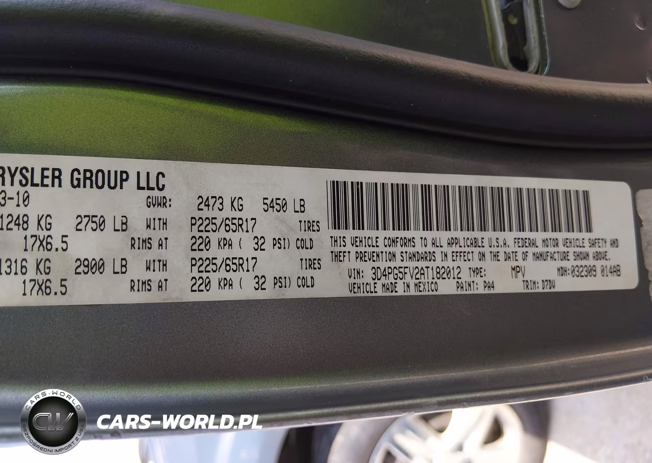 2010 Dodge Journey Sxt VIN:3D4PG5FV2AT182012 - 9