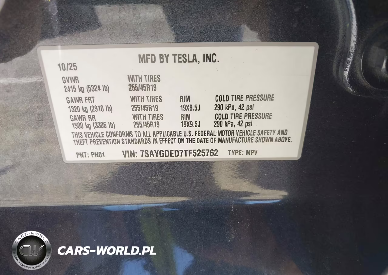 2026 Tesla Model Y Premium Rear-Wheel Drive-Rear-Wheel Drive VIN:7SAYGDED7TF525762 - 9