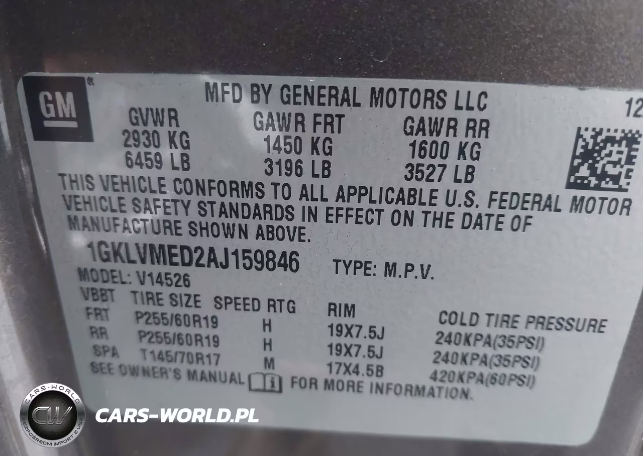 2010 GMC Acadia Slt-1 VIN:1GKLVMED2AJ159846 - 9
