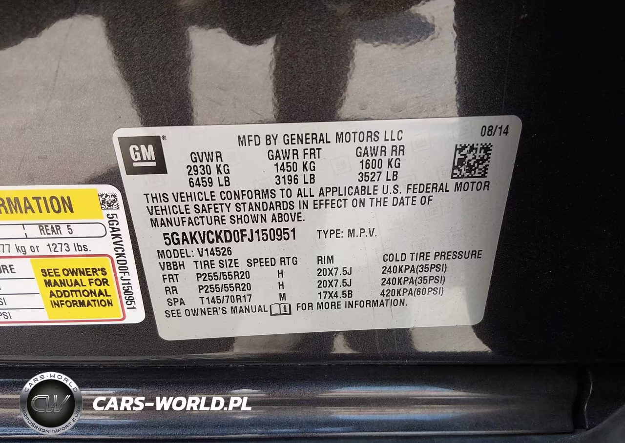 2015 Buick Enclave Premium VIN:5GAKVCKD0FJ150951 - 9