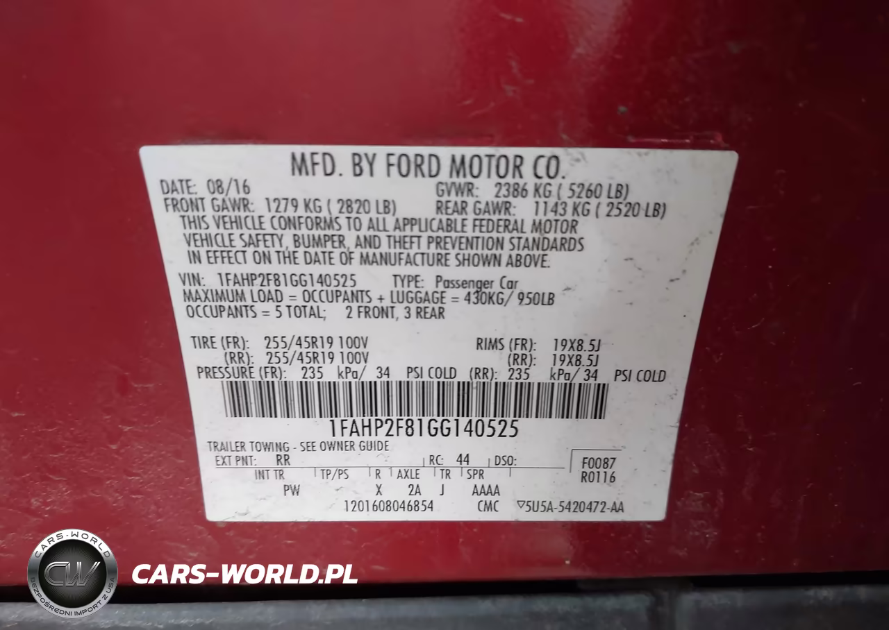 2016 Ford Taurus Limited VIN:1FAHP2F81GG140525 - 9