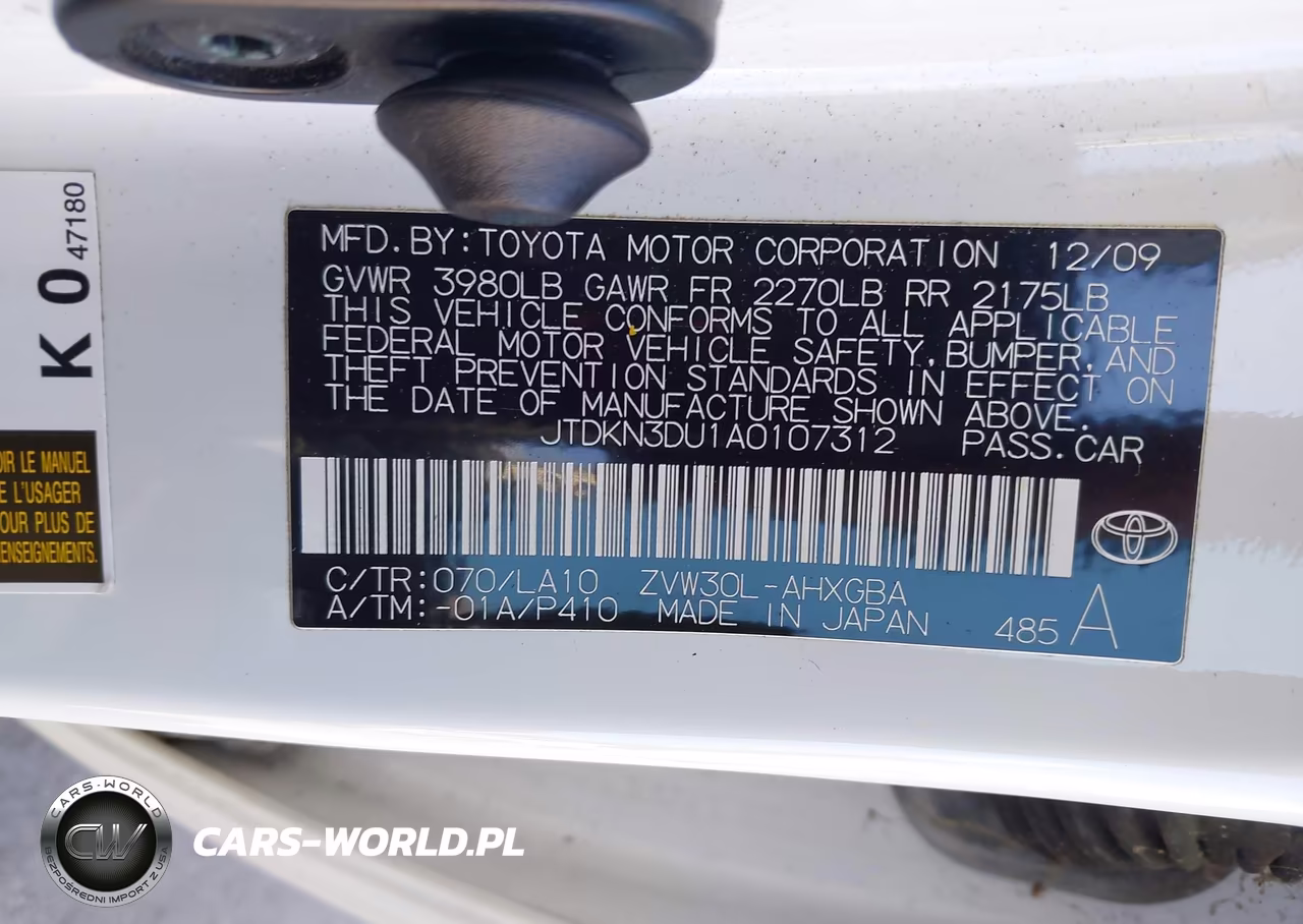 2010 Toyota Prius V VIN:JTDKN3DU1A0107312 - 9