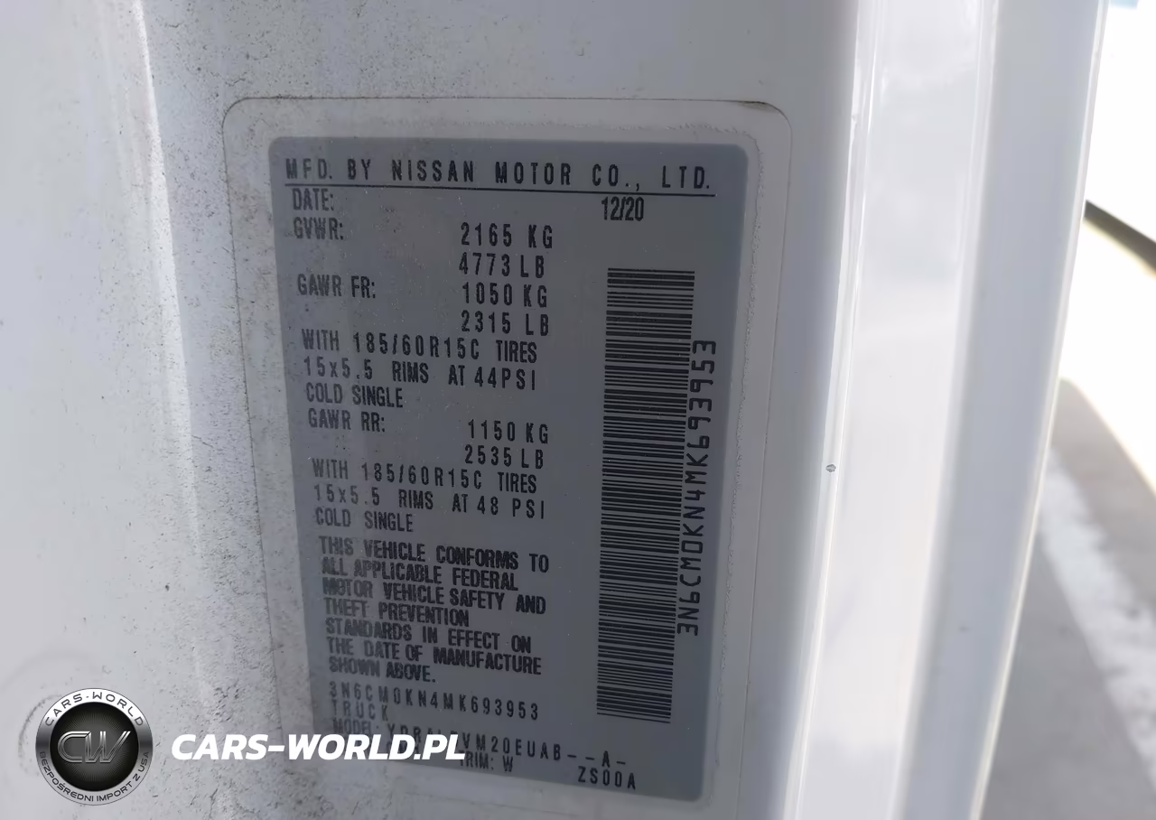 2021 Nissan Nv200 Cargo S VIN:3N6CM0KN4MK693953 - 9