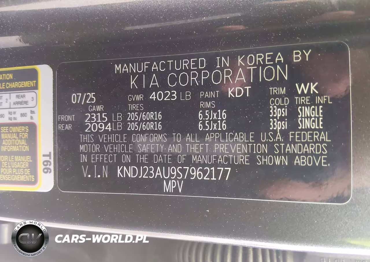 2025 Kia Soul Lx VIN:KNDJ23AU9S7962177 - 9
