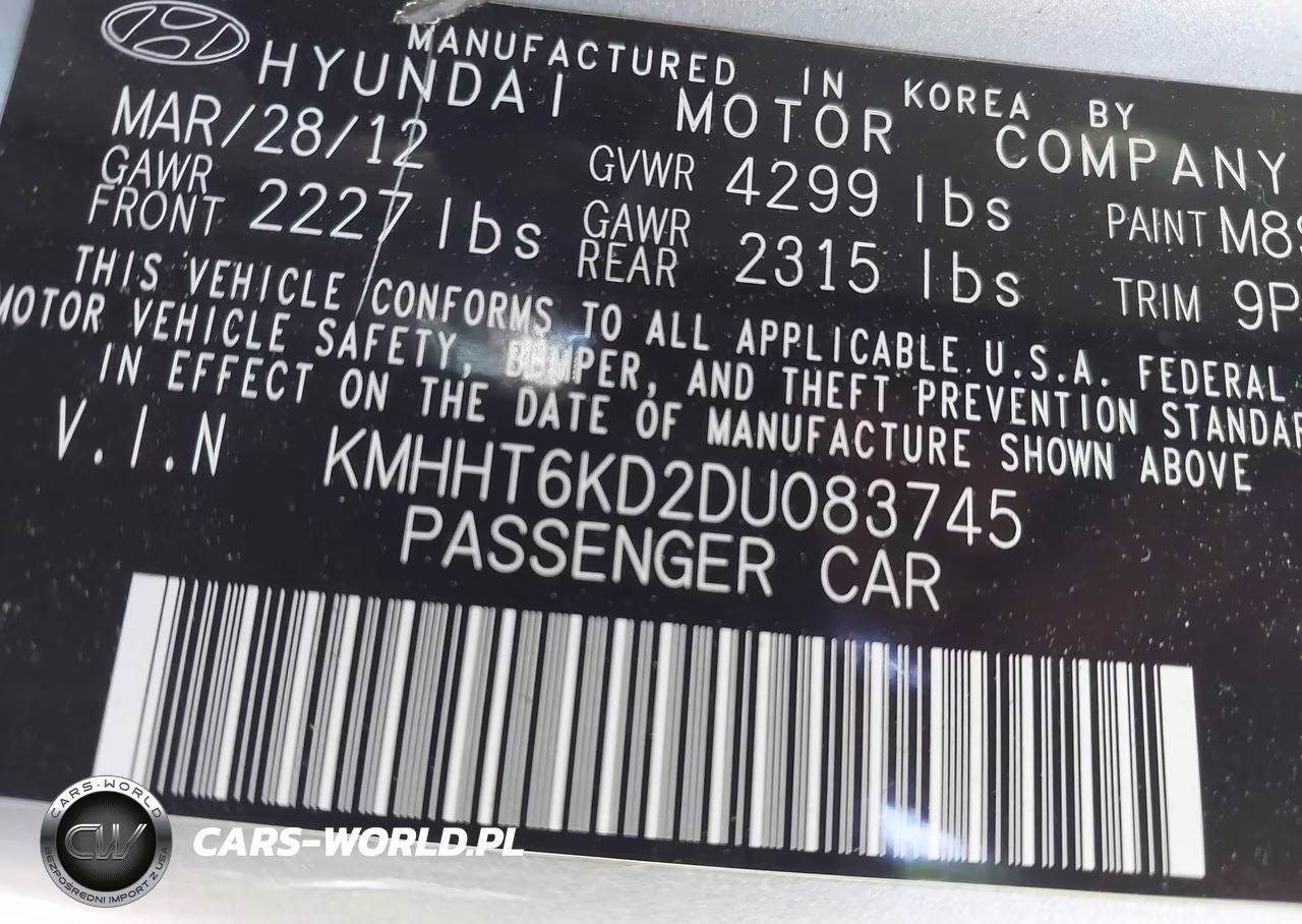 2013 Hyundai Genesis 2.0T VIN:KMHHT6KD2DU083745 - 9