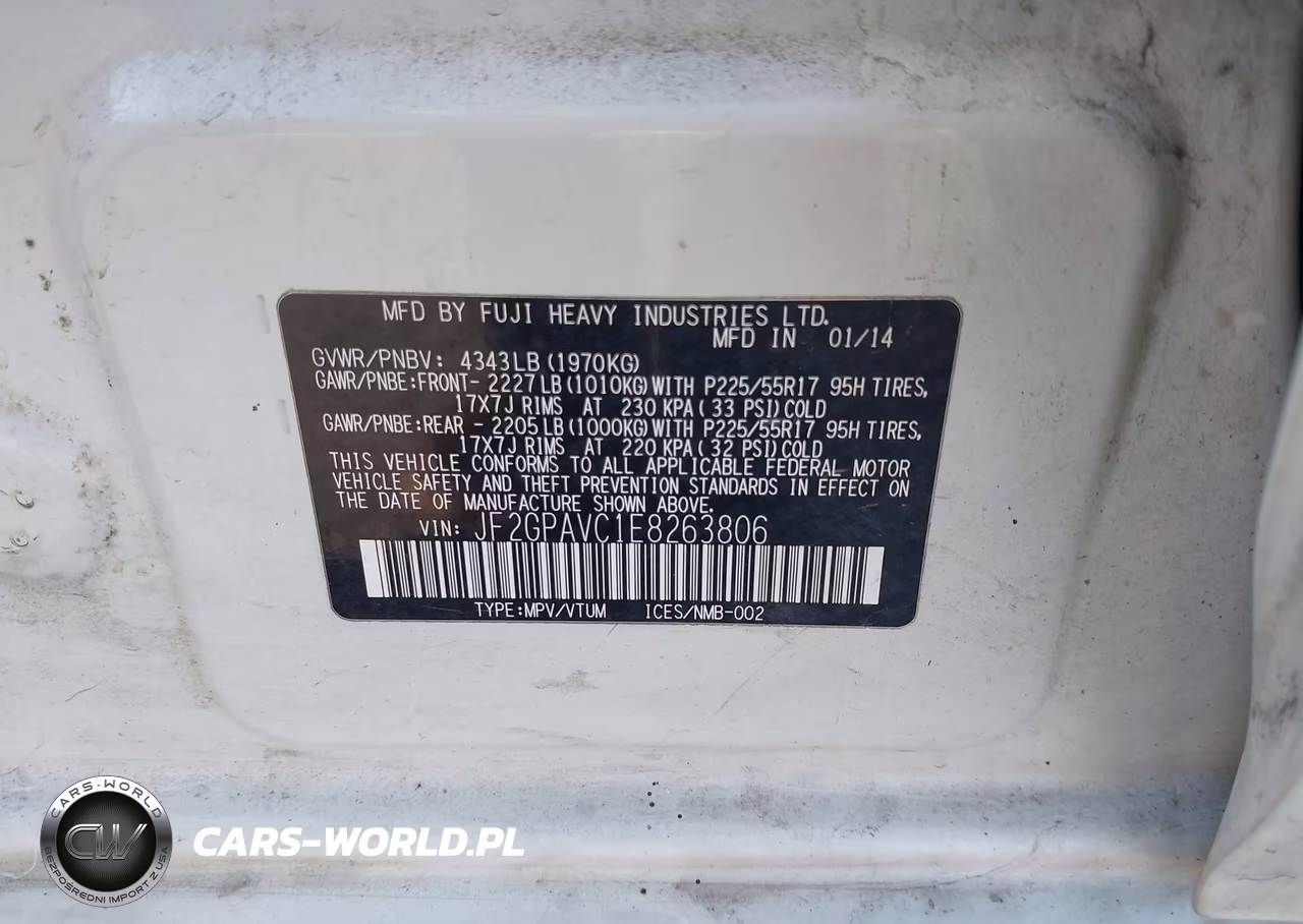 2014 Subaru Xv Crosstrek 2.0I Premium VIN:JF2GPAVC1E8263806 - 9