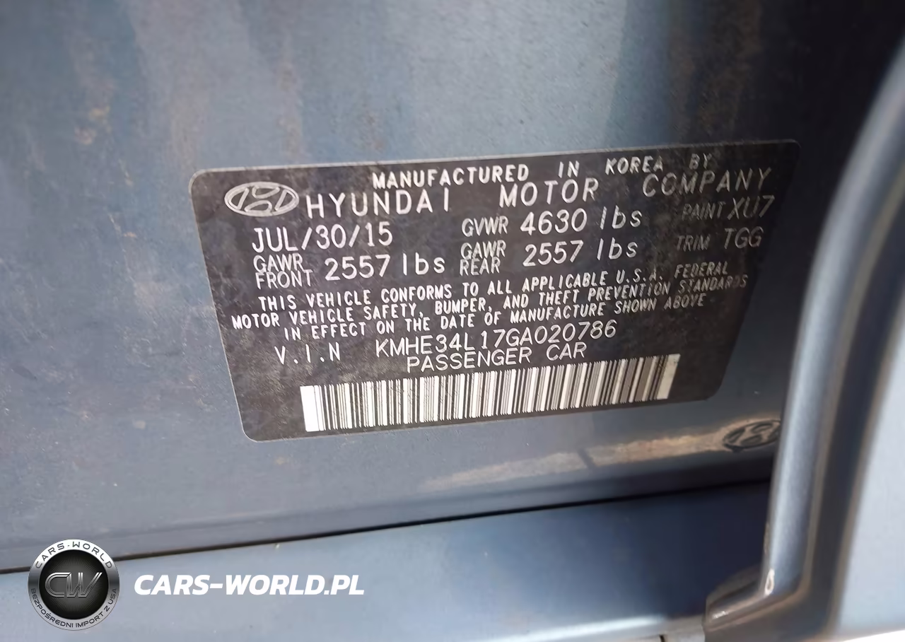 2016 Hyundai Sonata Hybrid Limited VIN:KMHE34L17GA020786 - 9