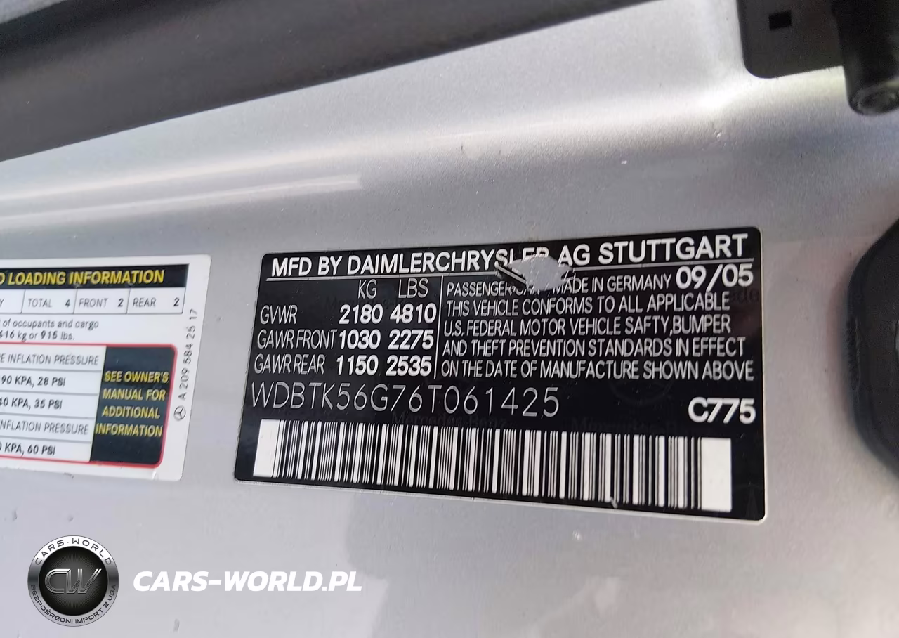 2006 Mercedes-Benz Clk 350 VIN:WDBTK56G76T061425 - 9