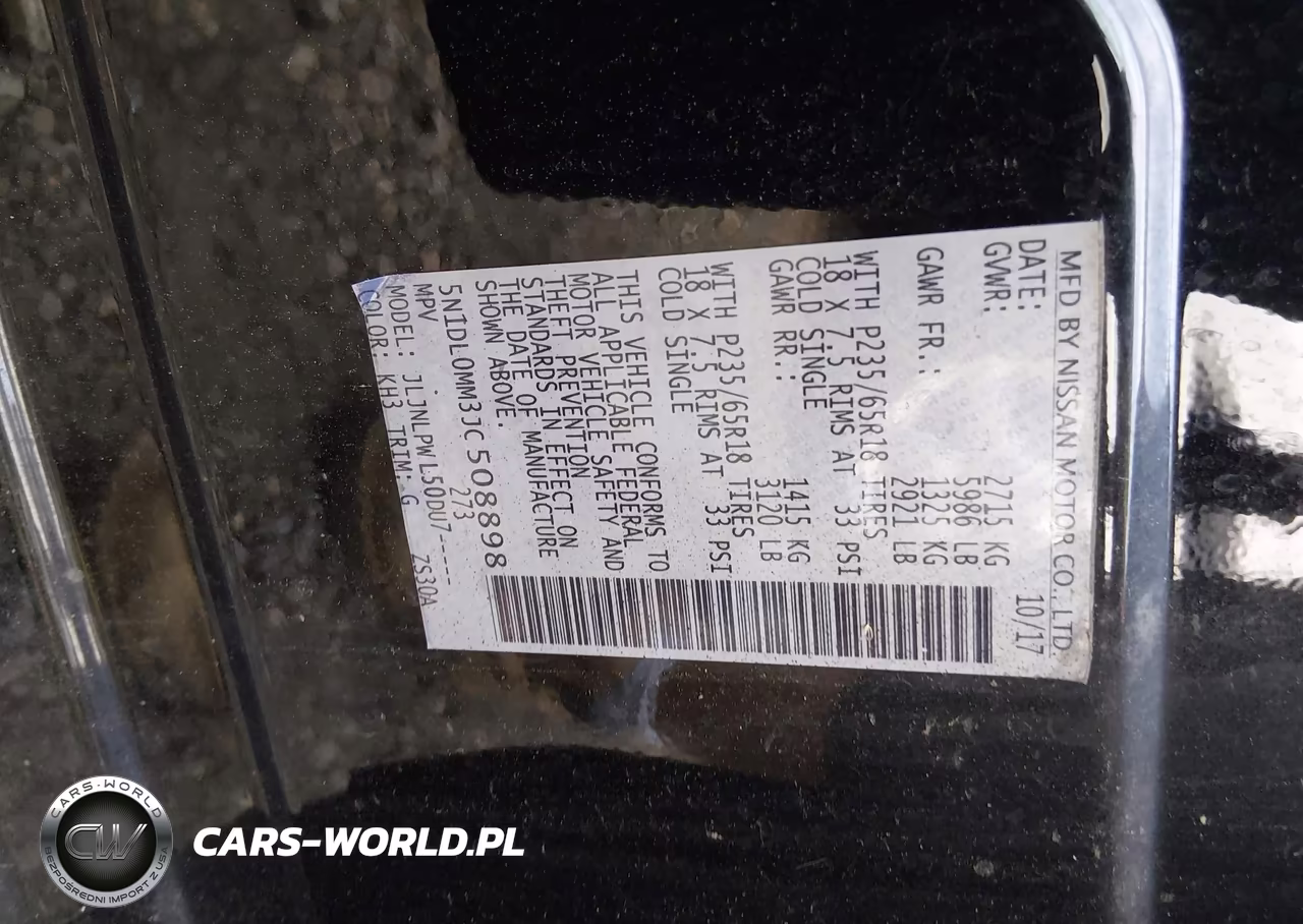 2018 Infiniti Qx60 VIN:5N1DL0MM3JC508898 - 9