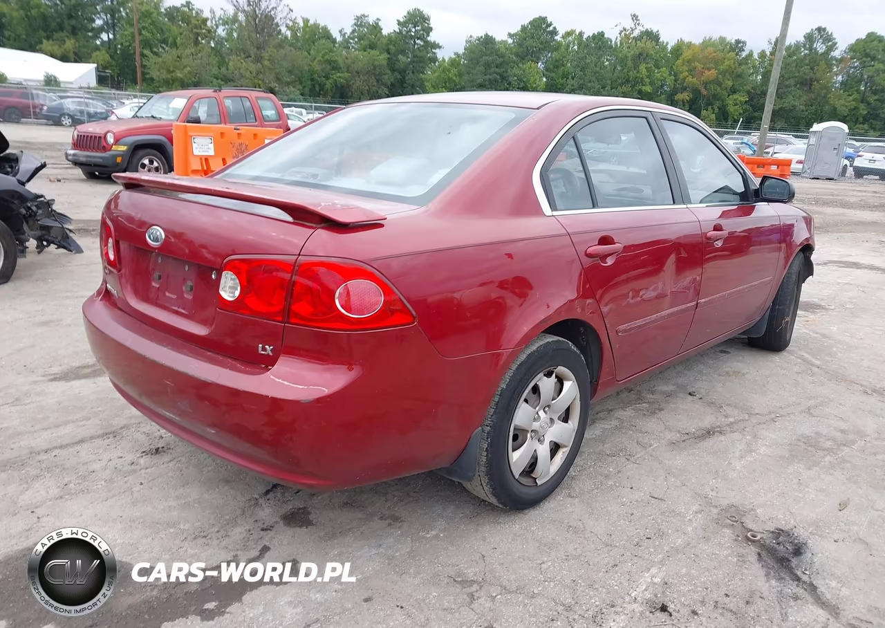 2008 Kia Optima Lx VIN:KNAGE123085256972 - 4
