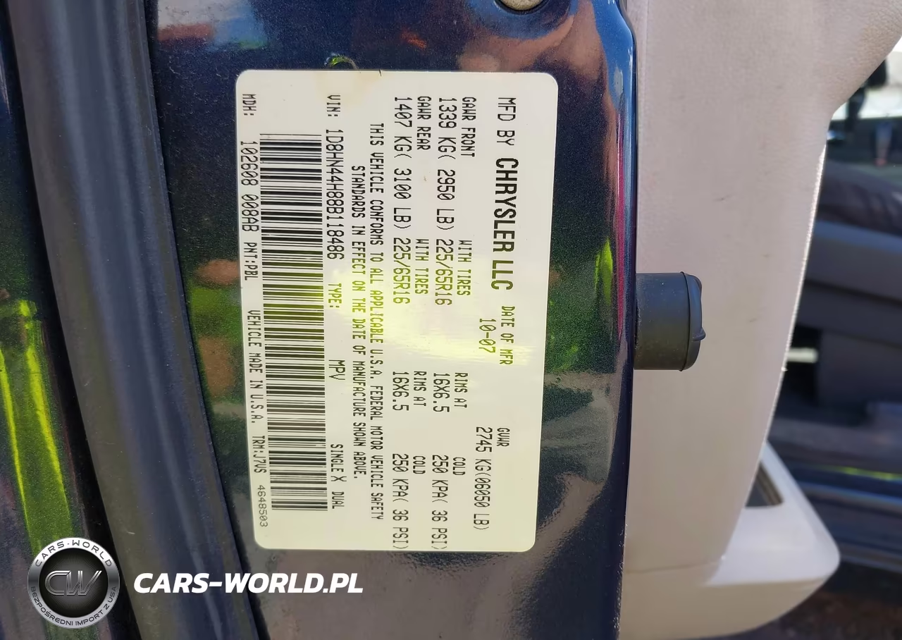 2008 Dodge Grand Caravan Se VIN:1D8HN44H88B118486 - 9