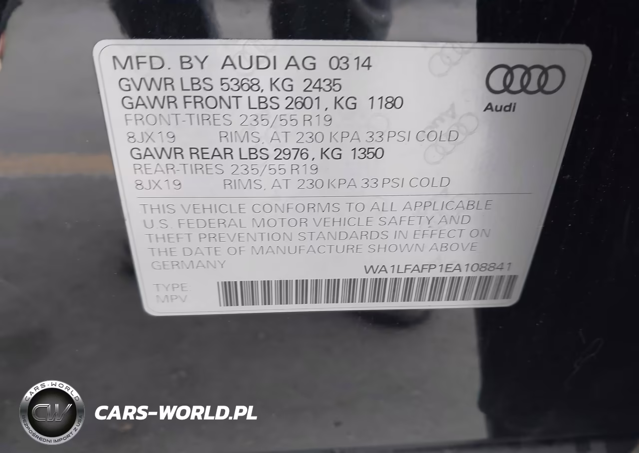 2014 Audi Q5 2.0T Premium VIN:WA1LFAFP1EA108841 - 9