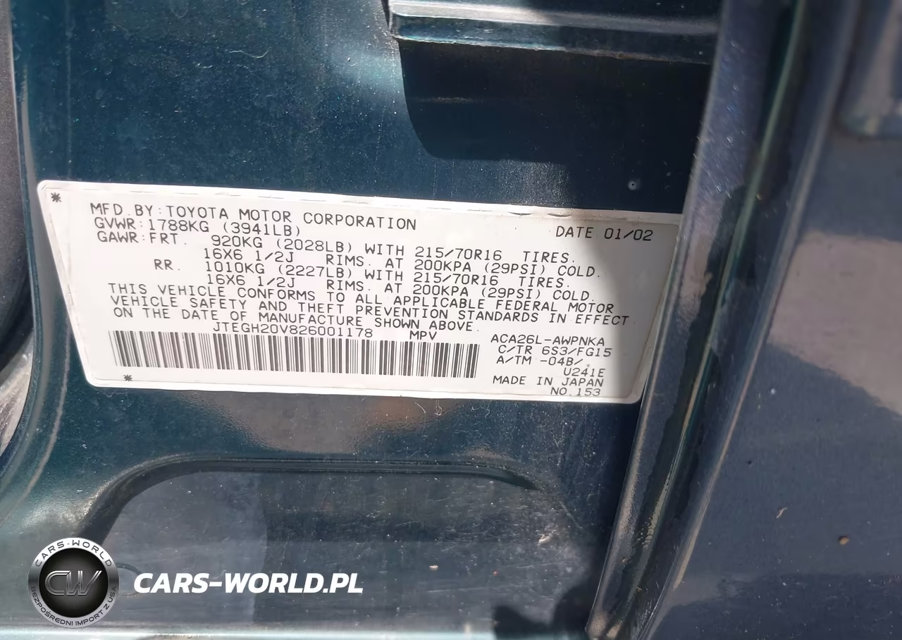 2002 Toyota Rav4 VIN:JTEGH20V826001178 - 9