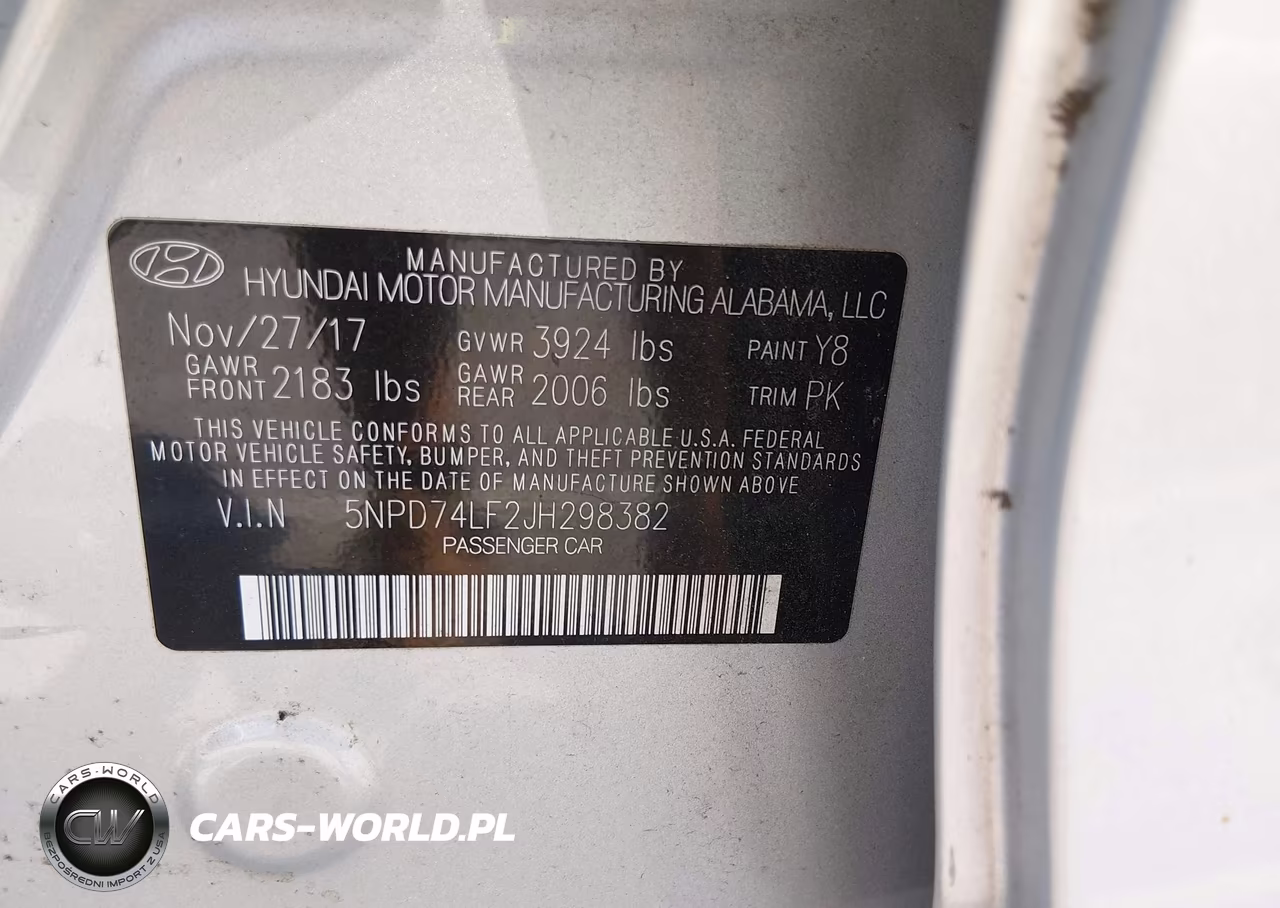 2018 Hyundai Elantra Se VIN:5NPD74LF2JH298382 - 9
