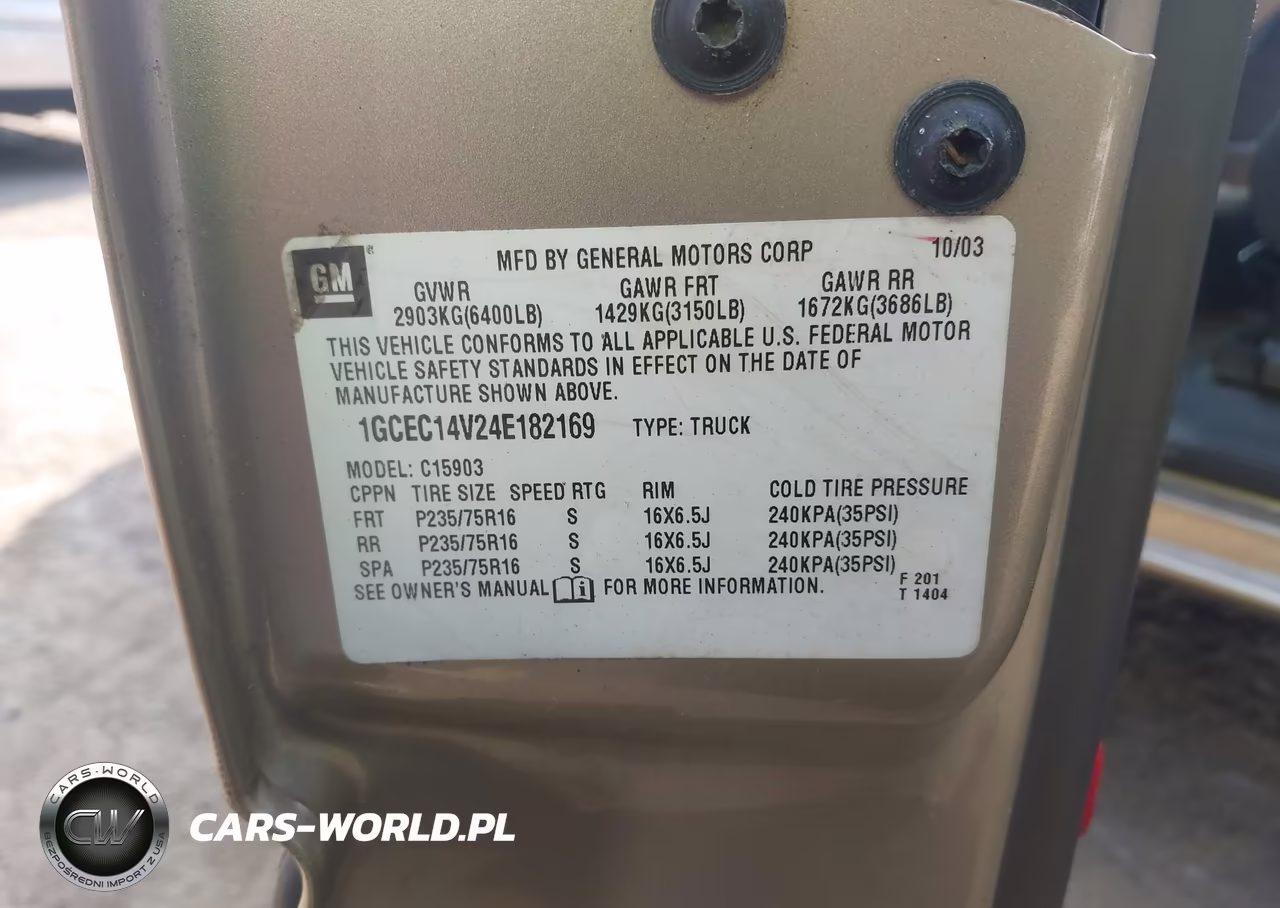 2004 Chevrolet Silverado 1500 Ls VIN:1GCEC14V24E182169 - 9