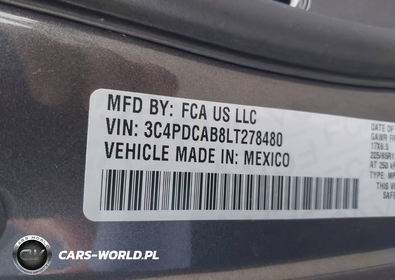 2020 Dodge Journey Se Value VIN:3C4PDCAB8LT278480 - 9