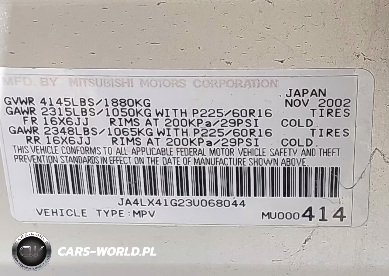 2003 Mitsubishi Outlander Xls VIN:JA4LX41G23U068044 - 9