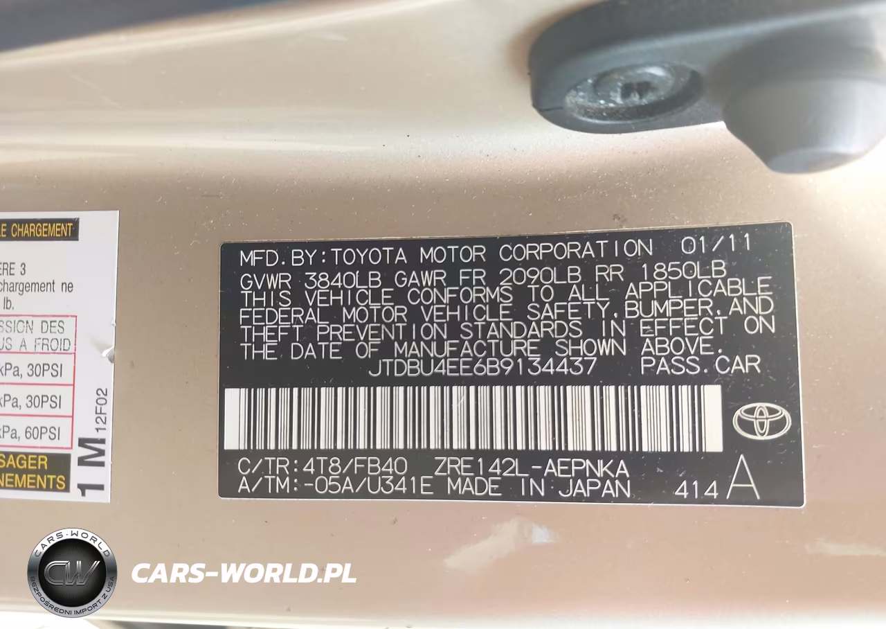 2011 Toyota Corolla Le VIN:JTDBU4EE6B9134437 - 9