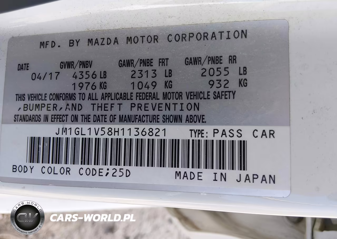 2017 Mazda Mazda6 Touring VIN:JM1GL1V58H1136821 - 9