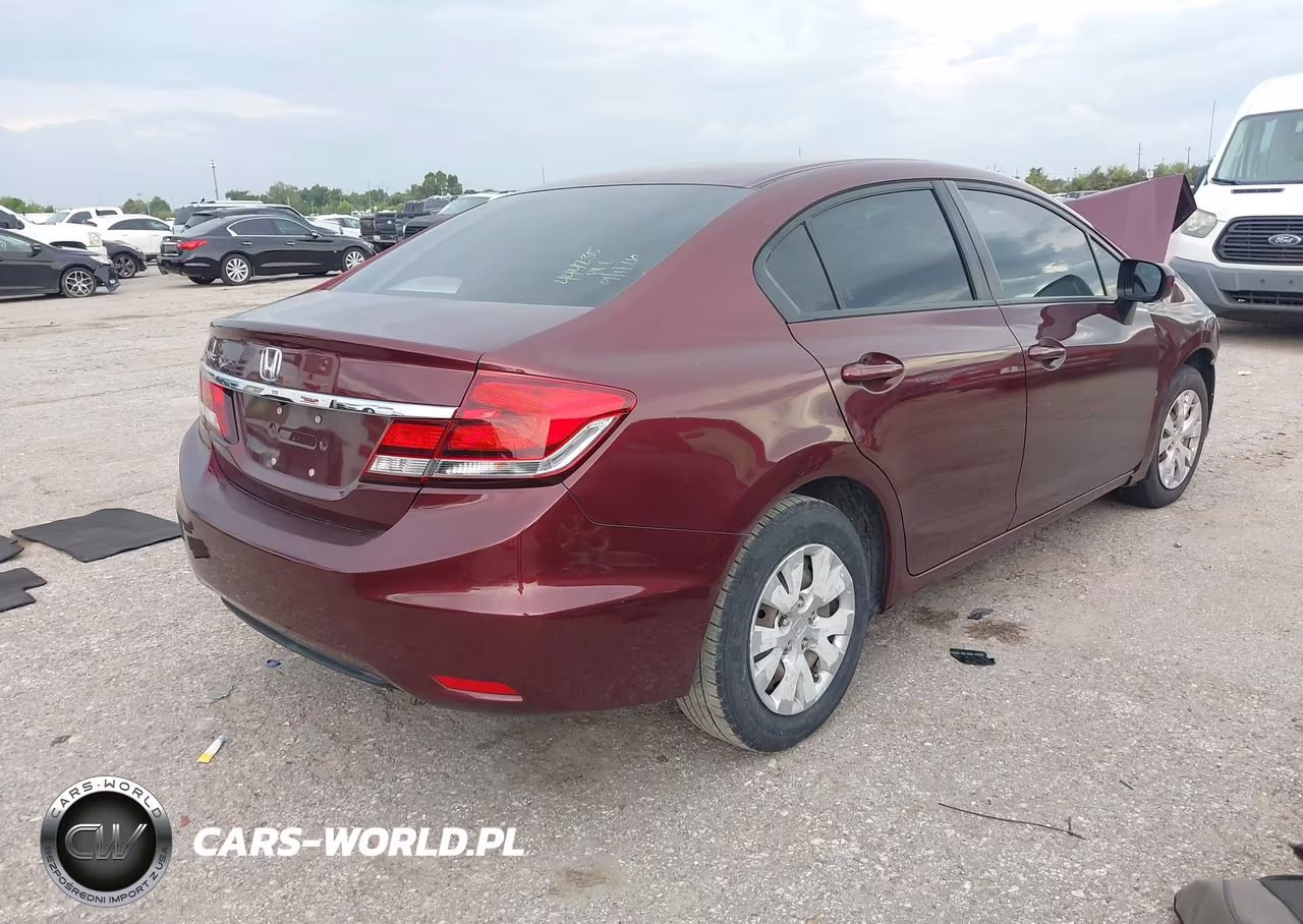 2014 Honda Civic Lx VIN:19XFB2F58EE031837 - 4
