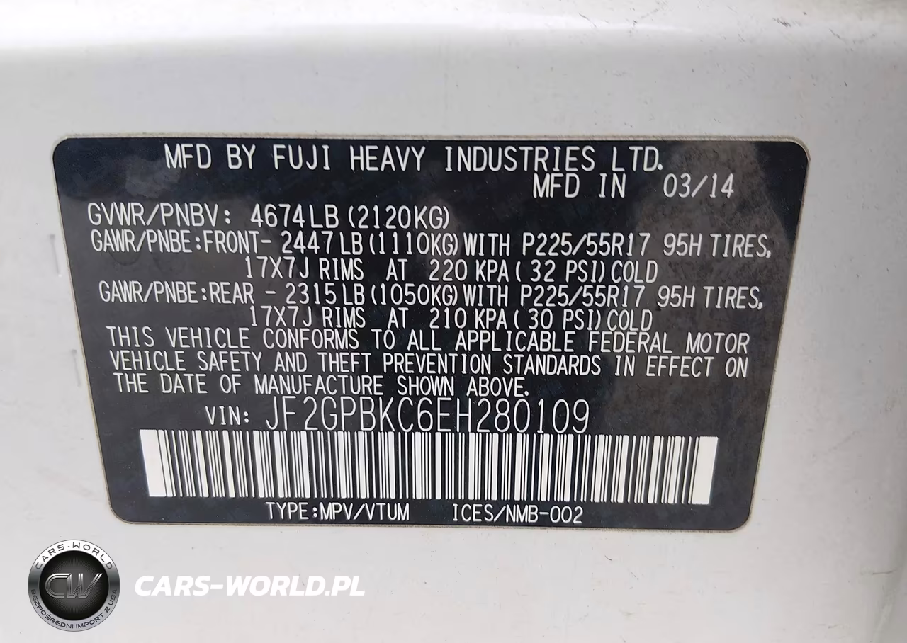 2014 Subaru Xv Crosstrek Hybrid 2.0I Touring VIN:JF2GPBKC6EH280109 - 9