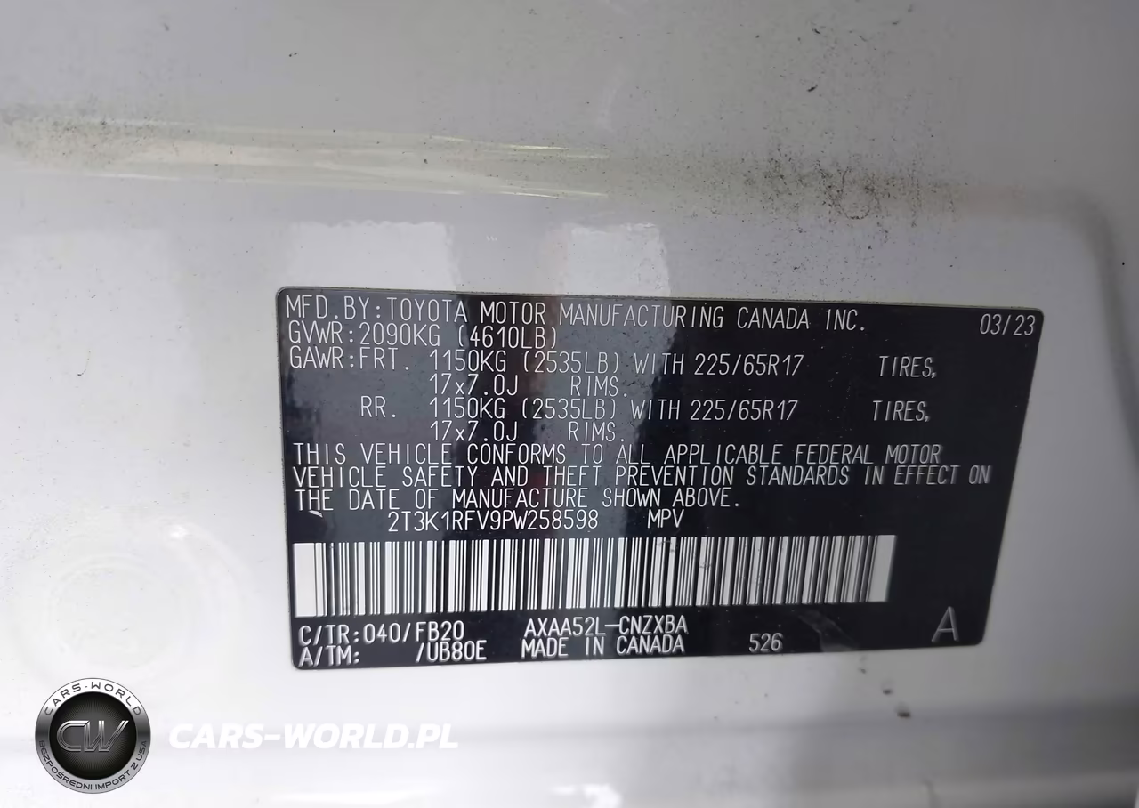 2023 Toyota Rav4 Le VIN:2T3K1RFV9PW258598 - 9