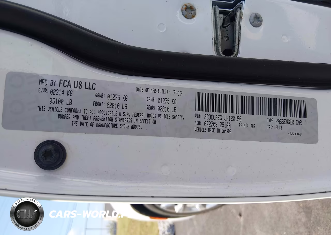 2018 Chrysler 300 Limited VIN:2C3CCAEG1JH120150 - 9