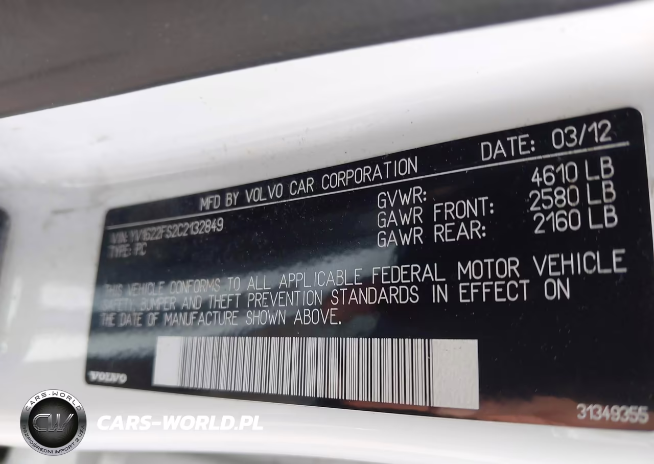 2012 Volvo S60 T5 VIN:YV1622FS2C2132849 - 9