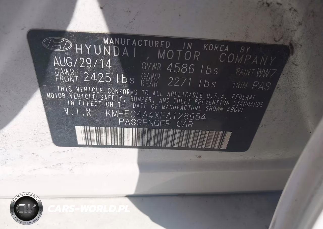 2015 Hyundai Sonata Hybrid Limited VIN:KMHEC4A4XFA128654 - 9