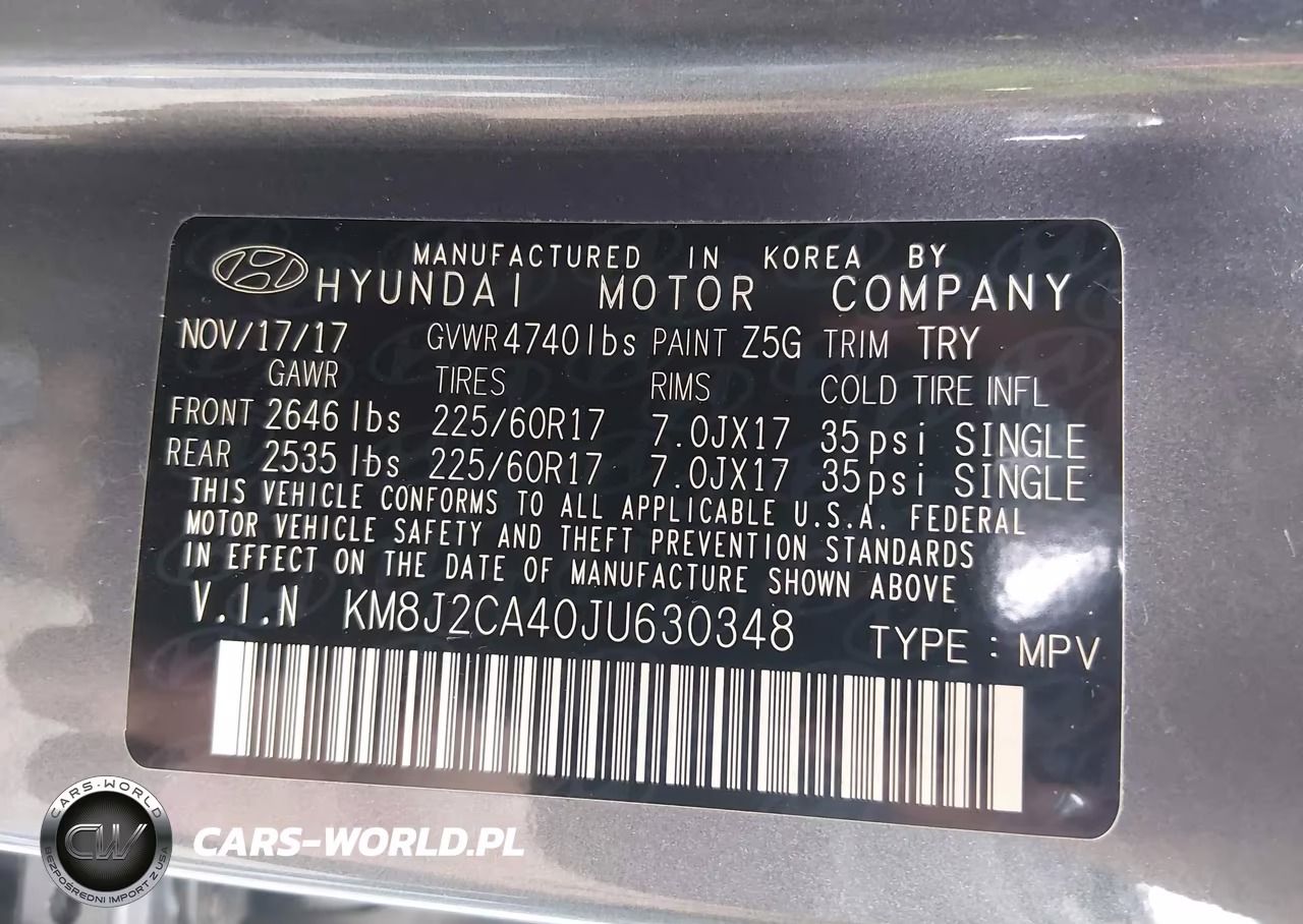 2018 Hyundai Tucson Se VIN:KM8J2CA40JU630348 - 9