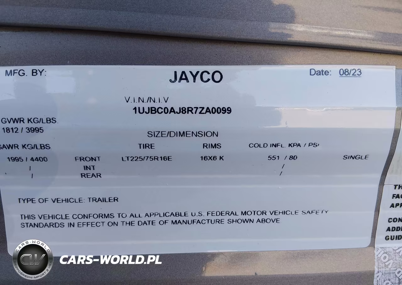 2023 Jayco Other VIN:1UJBC0AJ8R7ZA0099 - 9