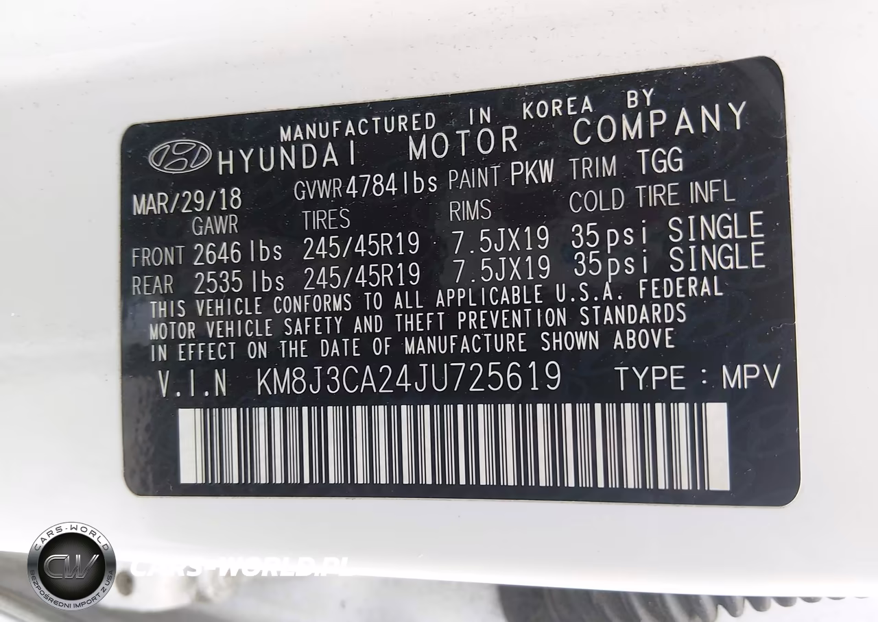 2018 Hyundai Tucson Value VIN:KM8J3CA24JU725619 - 9